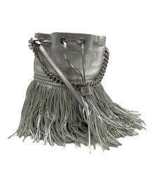 J&M DAVIDSON（ジェイ＆エム デヴィッドソン）の古着「フリンジカーニバルミニバッグ」｜シルバーカラー