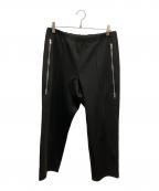 Maison Margielaメゾンマルジェラ）の古着「RAISED SEAM ZIP DETAIL TROUSERS」｜ブラック
