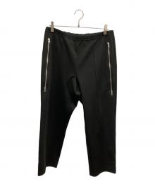 Maison Margiela（メゾンマルジェラ）の古着「RAISED SEAM ZIP DETAIL TROUSERS」｜ブラック