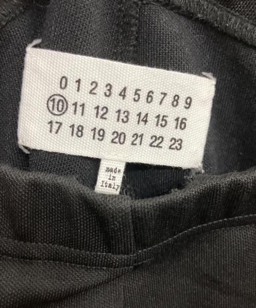 Maison Margiela（メゾンマルジェラ）Maison Margiela (メゾンマルジェラ) RAISED SEAM ZIP DETAIL TROUSERS ブラック サイズ:50号の古着・服飾アイテム