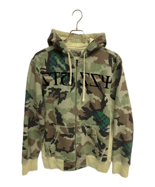 stussy（ステューシー）stussy (ステューシー) ジップパーカー オリーブ サイズ:Mの古着・服飾アイテム