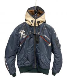 AVIREX（アヴィレックス）の古着「REMODEL MARK2 MA-1 ジャケット」｜ネイビー