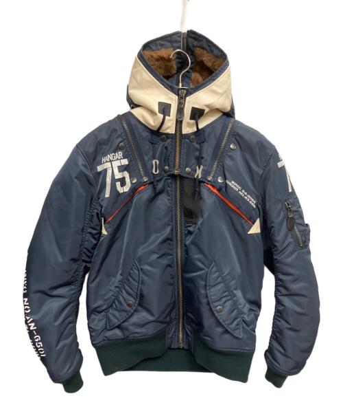 AVIREX（アヴィレックス）AVIREX (アヴィレックス) REMODEL MARK2 MA-1 ジャケット ネイビー サイズ:Lの古着・服飾アイテム