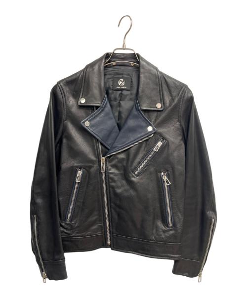 PAUL SMITH（ポールスミス）PAUL SMITH (ポールスミス) ライダースジャケット ブラック×ネイビー サイズ:Sの古着・服飾アイテム