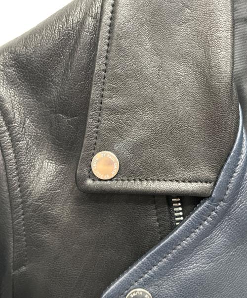 PAUL SMITH（ポールスミス）PAUL SMITH (ポールスミス) ライダースジャケット ブラック×ネイビー サイズ:Sの古着・服飾アイテム
