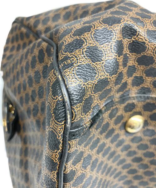 CELINE（セリーヌ）CELINE (セリーヌ) マカダム　ボストンバッグ ブラウンの古着・服飾アイテム