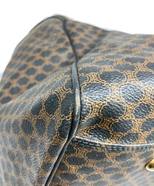 CELINE（セリーヌ）CELINE (セリーヌ) マカダム　ボストンバッグ ブラウンの古着・服飾アイテム