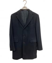 TAGLIATORE（タリアトーレ）の古着「カシミヤブレンドチェスターコート」｜ネイビー