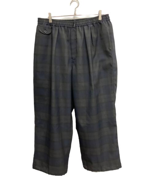 DAIWA PIER39（ダイワ ピア39）DAIWA PIER39 (ダイワ ピア39) TECH WIDE EASY 2P TROUSERS PLAIDS ネイビー サイズ:Lの古着・服飾アイテム
