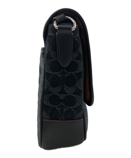 COACH（コーチ）COACH (コーチ) スプリント マップ バッグ 25・シグネチャー デニムショルダーバッグ ブラックの古着・服飾アイテム