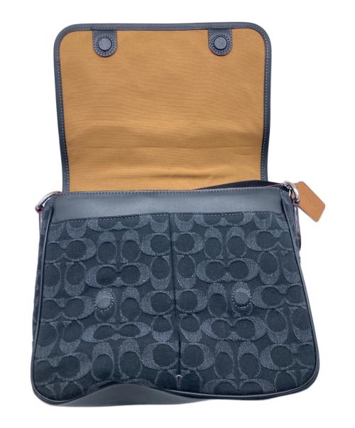 COACH（コーチ）COACH (コーチ) スプリント マップ バッグ 25・シグネチャー デニムショルダーバッグ ブラックの古着・服飾アイテム
