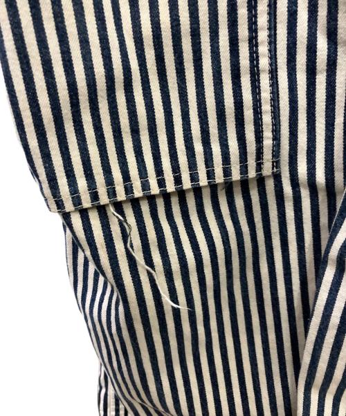 TCB jeans（ティーシービー ジーンズ）TCB jeans (ティーシービー ジーンズ) オーバーオール ホワイト×ネイビー サイズ:FREEの古着・服飾アイテム