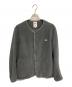 DANTON（ダントン）の古着「FLEECE COLLARLESS JACKET」｜グレー