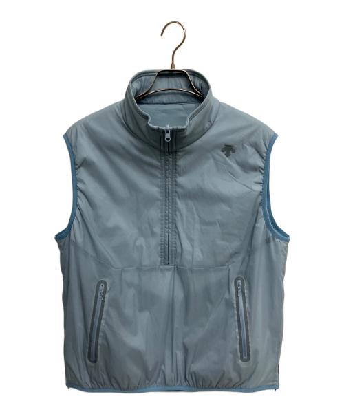 DESCENTE（デサント）DESCENTE (デサント) POLARTEC(R) ALPHA(R) リバーシブル中綿ベスト スカイブルー サイズ:Lの古着・服飾アイテム