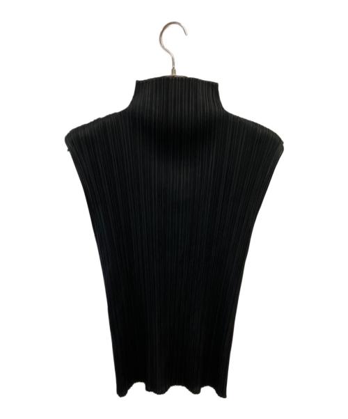 PLEATS PLEASE（プリーツプリーズ）PLEATS PLEASE (プリーツプリーズ) ノースリーブカットソー ブラック サイズ:4の古着・服飾アイテム