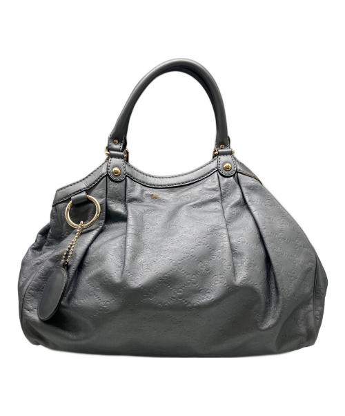 GUCCI（グッチ）GUCCI (グッチ) グッチシマ スーキー トートバッグ グレーの古着・服飾アイテム