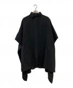 COACHコーチ）の古着「ダブルフェイス ウールケープ」｜ブラック