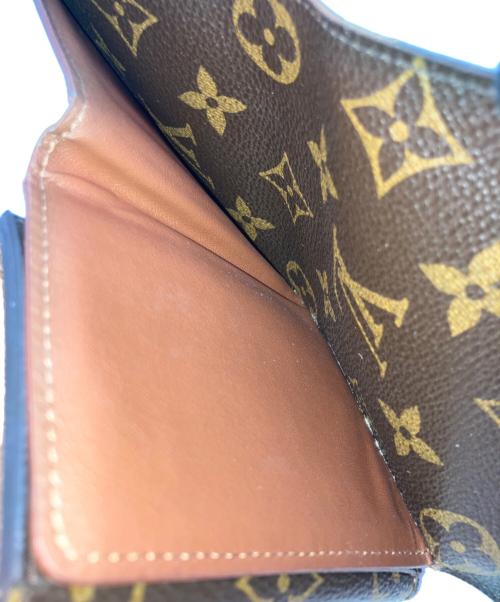 LOUIS VUITTON（ルイ ヴィトン）LOUIS VUITTON (ルイ ヴィトン) モノグラム ポルトフォイユ・エレーヌ 3つ折り財布 ブラウンの古着・服飾アイテム