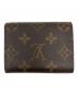 LOUIS VUITTON (ルイ ヴィトン) モノグラム ポルトフォイユ・エレーヌ 3つ折り財布 ブラウン：30000円