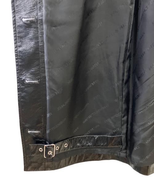 JOHN LAWRENCE SULLIVAN（ジョン ローレンス サリバン）JOHN LAWRENCE SULLIVAN (ジョン ローレンス サリバン) コーティングトレンチスカート ブラック サイズ:Sの古着・服飾アイテム