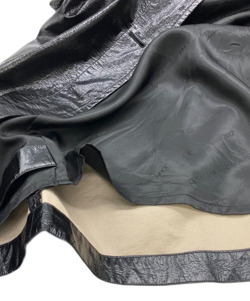 JOHN LAWRENCE SULLIVAN（ジョン ローレンス サリバン）JOHN LAWRENCE SULLIVAN (ジョン ローレンス サリバン) コーティングトレンチスカート ブラック サイズ:Sの古着・服飾アイテム