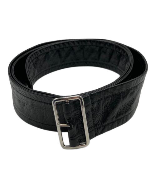 JOHN LAWRENCE SULLIVAN（ジョン ローレンス サリバン）JOHN LAWRENCE SULLIVAN (ジョン ローレンス サリバン) コーティングトレンチスカート ブラック サイズ:Sの古着・服飾アイテム