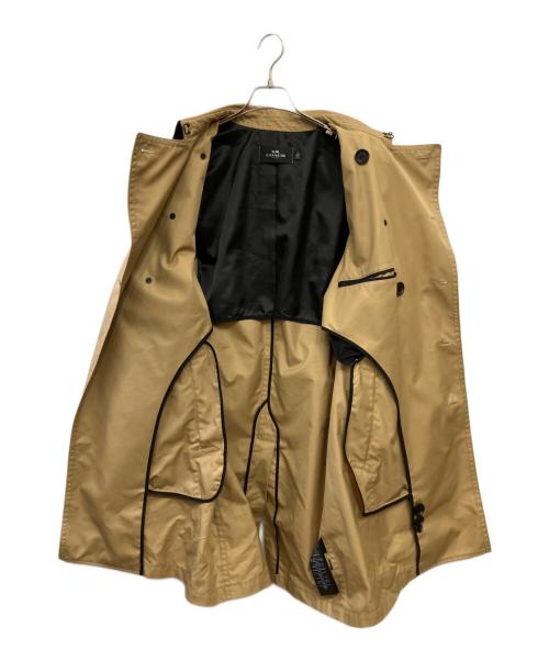 COACH（コーチ）COACH (コーチ) ライナー付ステンカラーコート ライトブラウン サイズ:Mの古着・服飾アイテム