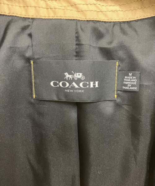 COACH（コーチ）COACH (コーチ) ライナー付ステンカラーコート ライトブラウン サイズ:Mの古着・服飾アイテム