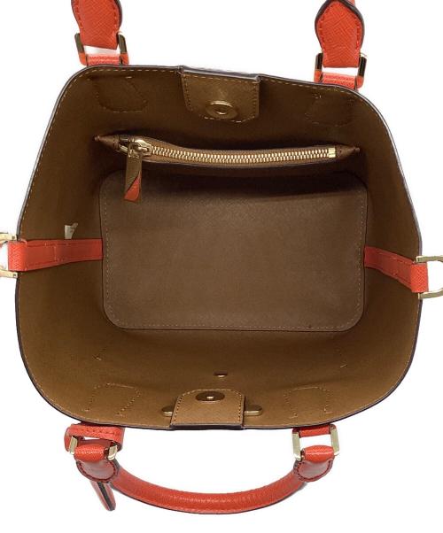 MICHAEL KORS（マイケル・コース）MICHAEL KORS (マイケル・コース) GREENWICH 2WAY SHOULDER BAG レッドの古着・服飾アイテム