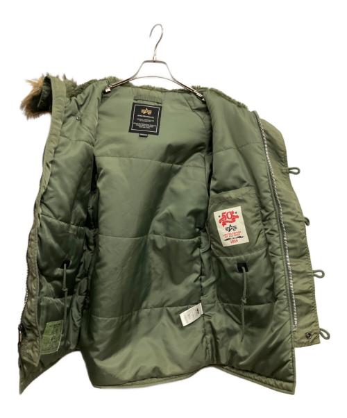 ALPHA（アルファ）ALPHA (アルファ) 中綿ジャケット カーキ サイズ:Mの古着・服飾アイテム