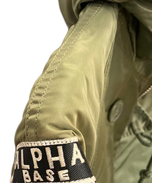 ALPHA（アルファ）ALPHA (アルファ) 中綿ジャケット カーキ サイズ:Mの古着・服飾アイテム