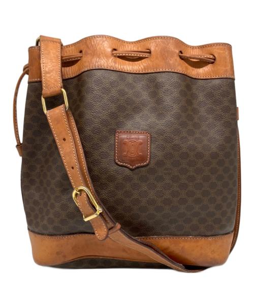 CELINE（セリーヌ）CELINE (セリーヌ) マカダム ショルダーバッグ ブラウンの古着・服飾アイテム