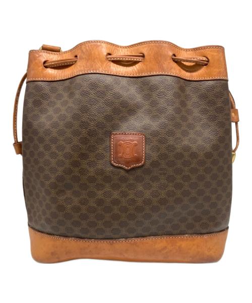 CELINE（セリーヌ）CELINE (セリーヌ) マカダム ショルダーバッグ ブラウンの古着・服飾アイテム