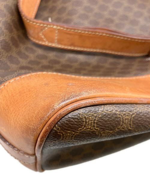 CELINE（セリーヌ）CELINE (セリーヌ) マカダム ショルダーバッグ ブラウンの古着・服飾アイテム