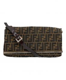 FENDI（フェンディ）の古着「ズッカ ショルダーバッグ」｜ベージュ