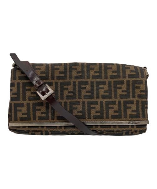 FENDI（フェンディ）FENDI (フェンディ) ズッカ ショルダーバッグ ベージュの古着・服飾アイテム