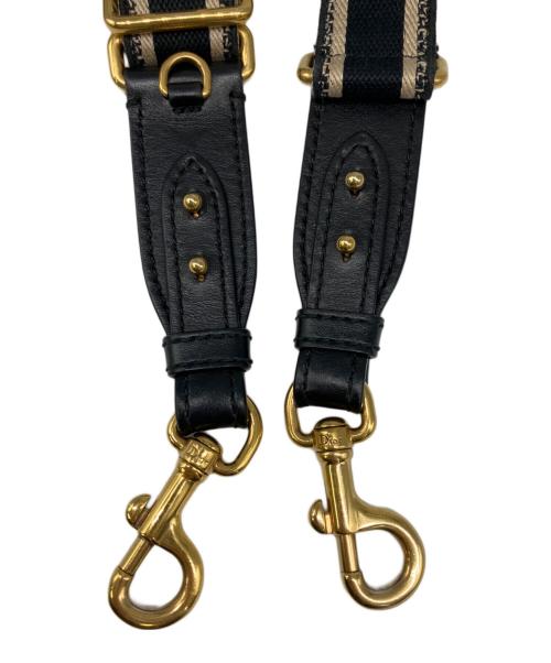 Christian Dior（クリスチャン ディオール）Christian Dior (クリスチャン ディオール) エンブロイダリー ショルダーストラップ ベージュ×ネイビー サイズ:全長約125cmの古着・服飾アイテム
