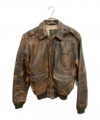 AVIREXアヴィレックス）の古着「A-2フライトジャケット」｜ブラウン