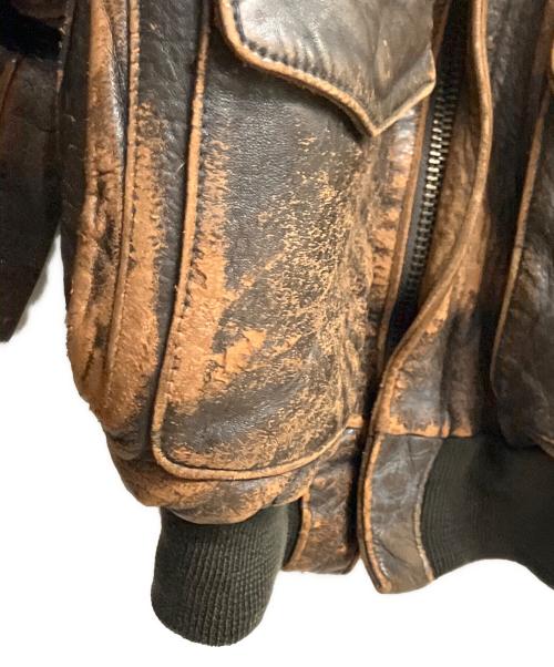 AVIREX（アヴィレックス）AVIREX (アヴィレックス) A-2フライトジャケット ブラウン サイズ:XSの古着・服飾アイテム