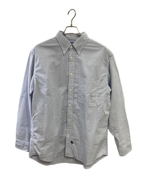 THE NORTH FACE（ザ ノース フェイス）THE NORTH FACE (ザ ノース フェイス) ボタンダウンストライプフィールドシャツ ブルー サイズ:Lの古着・服飾アイテム
