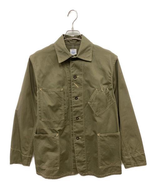 POST O'ALLS（ポストオーバーオールズ）POST O'ALLS (ポストオーバーオールズ) カバーオール オリーブ サイズ:Sの古着・服飾アイテム