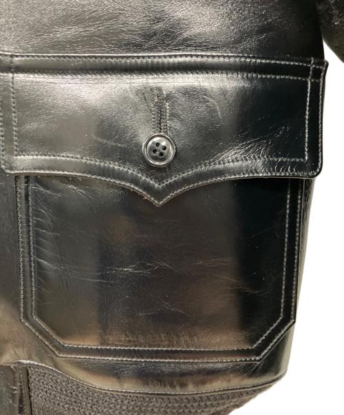BUZZ RICKSON'S（バズリクソンズ）BUZZ RICKSON'S (バズリクソンズ) WILLIAM GIBSON COLLECTION Type BLACK AN-J-3A HORSEHIDE MODEL ブラック サイズ:40の古着・服飾アイテム