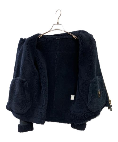 Cinquanta（チンクワンタ）Cinquanta (チンクワンタ) ムートンジャケット ネイビー サイズ:50の古着・服飾アイテム