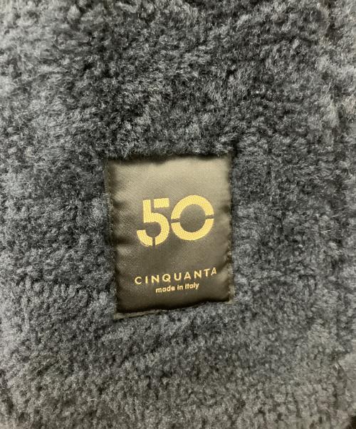 Cinquanta（チンクワンタ）Cinquanta (チンクワンタ) ムートンジャケット ネイビー サイズ:50の古着・服飾アイテム