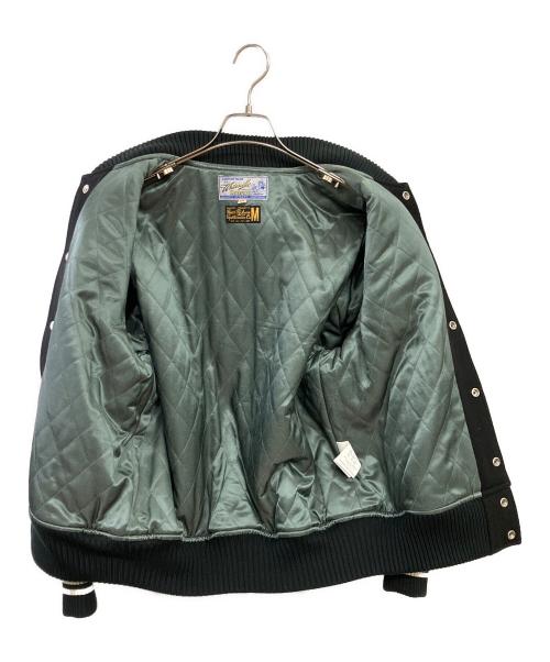 BUZZ RICKSON'S（バズリクソンズ）BUZZ RICKSON'S (バズリクソンズ) PEANUTS (ピーナッツ) 30oz. WOOL MELTON AWARD JACKET ブラック×ホワイト サイズ:38の古着・服飾アイテム