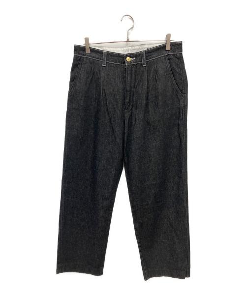 LEVI'S（リーバイス）LEVI'S (リーバイス) ワイドデニムパンツ ブラック サイズ:81cm(W32)の古着・服飾アイテム