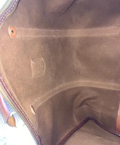 CELINE（セリーヌ）CELINE (セリーヌ) マカダム ボストンバッグ ブラウンの古着・服飾アイテム