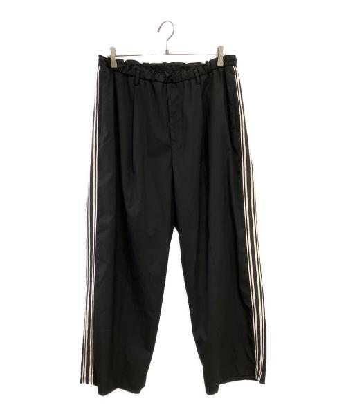 journal standard luxe（ジャーナルスタンダード ラックス）journal standard luxe (ジャーナルスタンダード ラックス) ラインパンツ ブラック サイズ:Mの古着・服飾アイテム