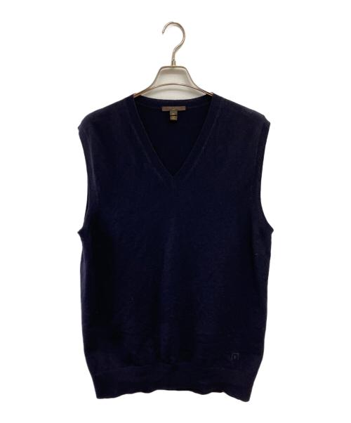 LOUIS VUITTON（ルイ ヴィトン）LOUIS VUITTON (ルイ ヴィトン) ニットベスト ネイビー サイズ:XLの古着・服飾アイテム