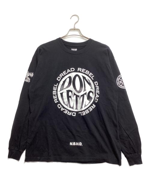 NEIGHBORHOOD（ネイバーフッド）NEIGHBORHOOD (ネイバーフッド) REBEL DREAD HARDWARE (リアルドレッドハードウェア) グラフィックTシャツ ブラック サイズ:Lの古着・服飾アイテム